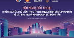Sắp diễn ra Hội nghị Đối thoại “Tuyên truyền, phổ biến, thực thi hiệu quả chính sách pháp luật về đất đai, nhà ở, kinh doanh bất động sản”