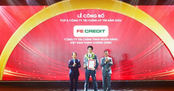 FE CREDIT nhận giải thưởng Top 5 công ty uy tín ngành tài chính