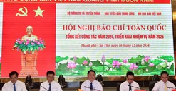 Tổ chức Hội nghị toàn quốc tổng kết công tác báo chí năm 2024