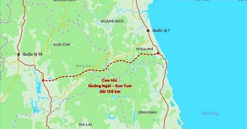 Nghiên cứu bổ sung cao tốc Quảng Ngãi - Kon Tum vào quy hoạch đường bộ