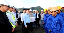 Hà Giang: Quyền Bí thư Tỉnh ủy Nguyễn Mạnh Dũng kiểm tra tiến độ Dự án cao tốc Tuyên Quang - Hà Giang