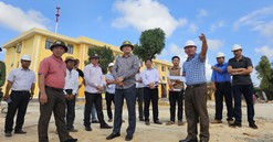 Giám đốc Công an tỉnh Thừa Thiên Huế kiểm tra tiến độ các công trình xây dựng trụ sở đơn vị