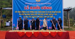 Cao Bằng: Khởi công xây dựng đường giao thông phát triển KT-XH vùng biên giới huyện Hà Quảng