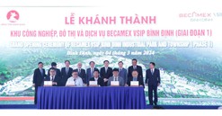 Khánh thành khu công nghiệp, đô thị và dịch vụ Becamex VSIP Bình Định