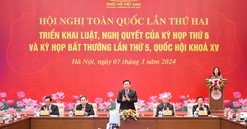 Hội nghị toàn quốc lần thứ hai triển khai luật, nghị quyết của Quốc hội: Nhanh chóng thí điểm phát triển nhà ở thương mại với đất khác