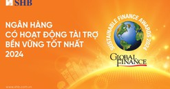 SHB năm thứ hai liên tiếp được vinh danh Ngân hàng có hoạt động Tài trợ Bền vững tốt nhất