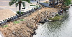 Đà Nẵng: Chỉ đạo "nóng" xử lý việc lén đổ đất đá, xà bần để lấn sông Hàn