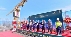 Tổ hợp căn hộ “chuẩn khách sạn ven sông Sài Gòn” - Sunshine Sky City cất nóc toà S4