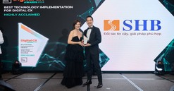 SHB là đại diện ngân hàng Việt Nam đầu tiên, duy nhất giành cú đúp giải thưởng tại Digital CX AWARDS 2024
