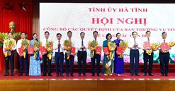 Hà Tĩnh công bố các quyết định luân chuyển, điều động, bổ nhiệm cán bộ