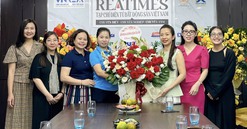 Lãnh đạo Liên đoàn Lao động quận Cầu Giấy chúc mừng Tạp chí điện tử Bất động sản Việt Nam nhân kỷ niệm 99 năm Ngày Báo chí Cách mạng Việt Nam