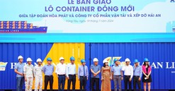 Hải An nhận lô container đóng mới từ Hòa Phát, tăng cường năng lực vận tải