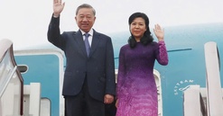 Tổng Bí thư, Chủ tịch nước Tô Lâm và Phu nhân lên đường thăm CHND Trung Hoa