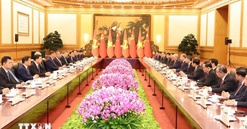 Tổng Bí thư, Chủ tịch nước Tô Lâm hội đàm Tổng Bí thư, Chủ tịch nước Trung Quốc