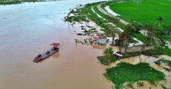 Hải Dương nâng mức báo động nước lũ trên sông Thái Bình