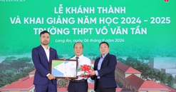 Long An: Trường học công lập quy mô 100 tỷ do VPBank tài trợ đạt chuẩn xanh quốc tế
