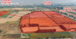 Toàn cảnh khu vực xây cơ sở 2 trường đại học lâu đời nhất Việt Nam