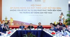 Hội thảo: “Áp dụng bảng giá đất theo Luật Đất đai 2024: Những vấn đề đặt ra và giải pháp phát triển bền vững thị trường bất động sản Việt Nam"