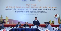 Áp dụng bảng giá đất theo Luật Đất đai 2024: Những vấn đề đặt ra và giải pháp phát triển bền vững thị trường bất động sản Việt Nam