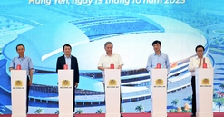 Tổng Bí thư Tô Lâm dự lễ khởi công xây dựng sân vận động tiên tiến hàng đầu thế giới