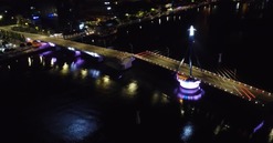 Cầu quay duy nhất tại Việt Nam: Công trình đặc sắc bắc qua dòng sông biểu tượng