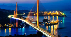 Tựa cây đàn khổng lồ, cầu vượt sông kết thúc sứ mệnh lịch sử của bến phà hơn 50 năm, sử dụng kỹ thuật tiên tiến lần đầu tiên xuất hiện tại Việt Nam