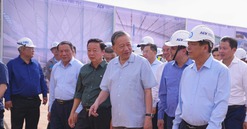 NÓNG: Trước dấu mốc lịch sử, Tổng Bí thư Tô Lâm tới thăm và kiểm tra đại công trường sân bay lớn nhất Việt Nam