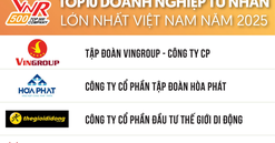 Tập đoàn Hòa Phát nằm trong top 10 doanh nghiệp lớn nhất Việt Nam