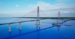 Cầu dây văng lớn thứ 2 Việt Nam có bóng dáng của Đèo Cả nỗ lực về đích