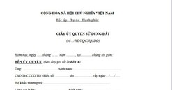 Mẫu giấy ủy quyền sử dụng đất viết tay: Cách viết và những lưu ý quan trọng