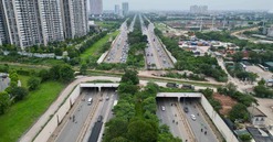 Hà Nội tạm đóng một phần đại lộ đẹp và dài nhất Việt Nam để thi công