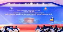 Khởi công Khu đô thị thể thao Olympic: Dấu ấn thời sự trong ngày cả nước đồng loạt triển khai các công trình trọng điểm