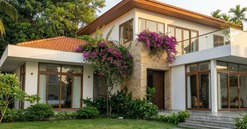 Tận hưởng cuộc sống yên bình trong căn hộ với kiến trúc nhà vườn đương đại giữa làng quê