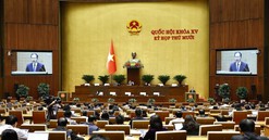 Ngày 5/12, Quốc hội biểu quyết thông qua 3 dự án luật liên quan đến lĩnh vực tư pháp