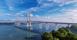 Chỉ còn hơn 6 tháng nữa, cây cầu gần 7.000 tỷ, cách cầu dây văng đầu tiên do Việt Nam thiết kế 3,8km sẽ thông xe