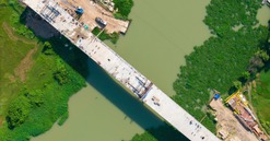 Hợp long cây cầu vượt sông thứ 4 nối hai tỉnh Bình Dương - Tây Ninh, hơn 1 tháng nữa sẽ thông xe toàn tuyến