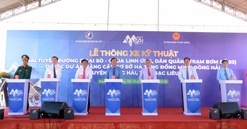 Bạc Liêu: Thông xe 2 tuyến đường thuộc Dự án nâng cấp cơ sở hạ tầng đồng muối Đông Hải