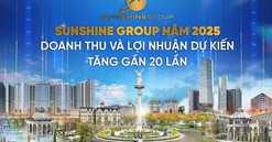 Kế hoạch kinh doanh khủng của Sunshine Group cho năm 2025: Doanh thu và lợi nhuận dự kiến tăng gần 20 lần