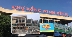 Chỉ 2 ngày nữa, Ninh Bình sẽ hạ giải xong một phần khu chợ biểu tượng của tỉnh, 'nhường đất' cho trục cảnh quan 600 tỷ