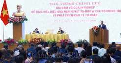 Thủ tướng Phạm Minh Chính tọa đàm với doanh nghiệp về phát triển kinh tế tư nhân
