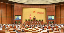 Hôm nay, Quốc hội biểu quyết thông qua Nghị quyết sửa đổi, bổ sung một số điều của Hiến pháp
