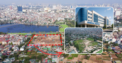 'Ôm' hàng chục nghìn m2 đất vàng giữa Thủ đô suốt một thập kỷ, dự án bệnh viện tầm cỡ quốc tế nay vẫn là bãi đất hoang