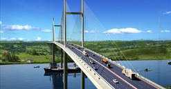 Ngày mai, cây cầu dây văng có tĩnh không cao nhất Việt Nam sẽ chính thức hợp long