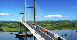 Cây cầu dây văng có tĩnh không cao nhất Việt Nam chính thức hợp long