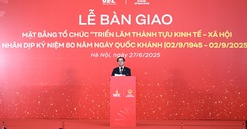 Vingroup bàn giao mặt bằng triển lãm thành tựu kinh tế - xã hội kỷ niệm 80 năm ngày Quốc khánh