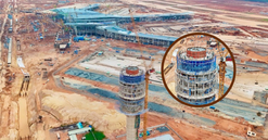 Tháp không lưu 3.500 tỷ cao nhất Việt Nam tại siêu sân bay 16 tỷ USD đã thành hình: Diện mạo hiện đại, hài hòa với nhà ga hành khách