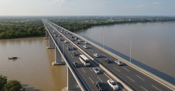 Cầu lớn nhất trên tuyến cao tốc từng hiện đại nhất Việt Nam: Sẽ có công trình song sinh 5 làn xe, khơi thông cửa ngõ đến sân bay Long Thành