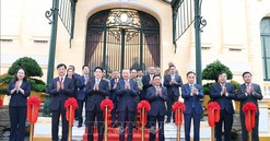 Tổng Bí thư Tô Lâm dự Lễ bàn giao công trình Tòa nhà Bắc Bộ Phủ, số 2 Lê Thạch (Hà Nội)