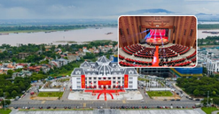 Choáng ngợp với không gian bên trong nhà văn hóa nghệ thuật quy mô tại Phú Thọ: Sức chứa 1.000 chỗ ngồi, kiến trúc phong cách tân cổ điển hiện đại