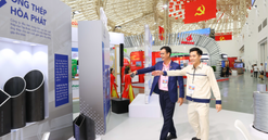 Mái vòm triển lãm A80 mang đậm dấu ấn hơn 10.000 tấn ống thép cỡ lớn Hòa Phát